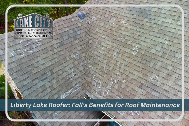 Liberty Lake roofer inspecting a roof during fall