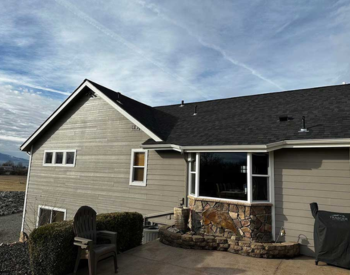 Coeur d'Alene home with new asphalt shingle roof