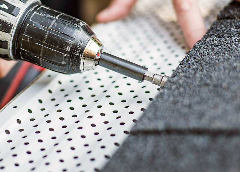 Close-up of Gutter RX gutter