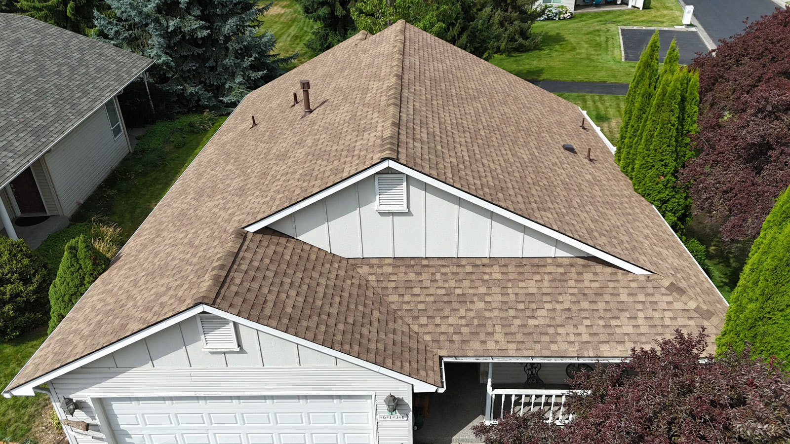 Lake City Roofing before & after images