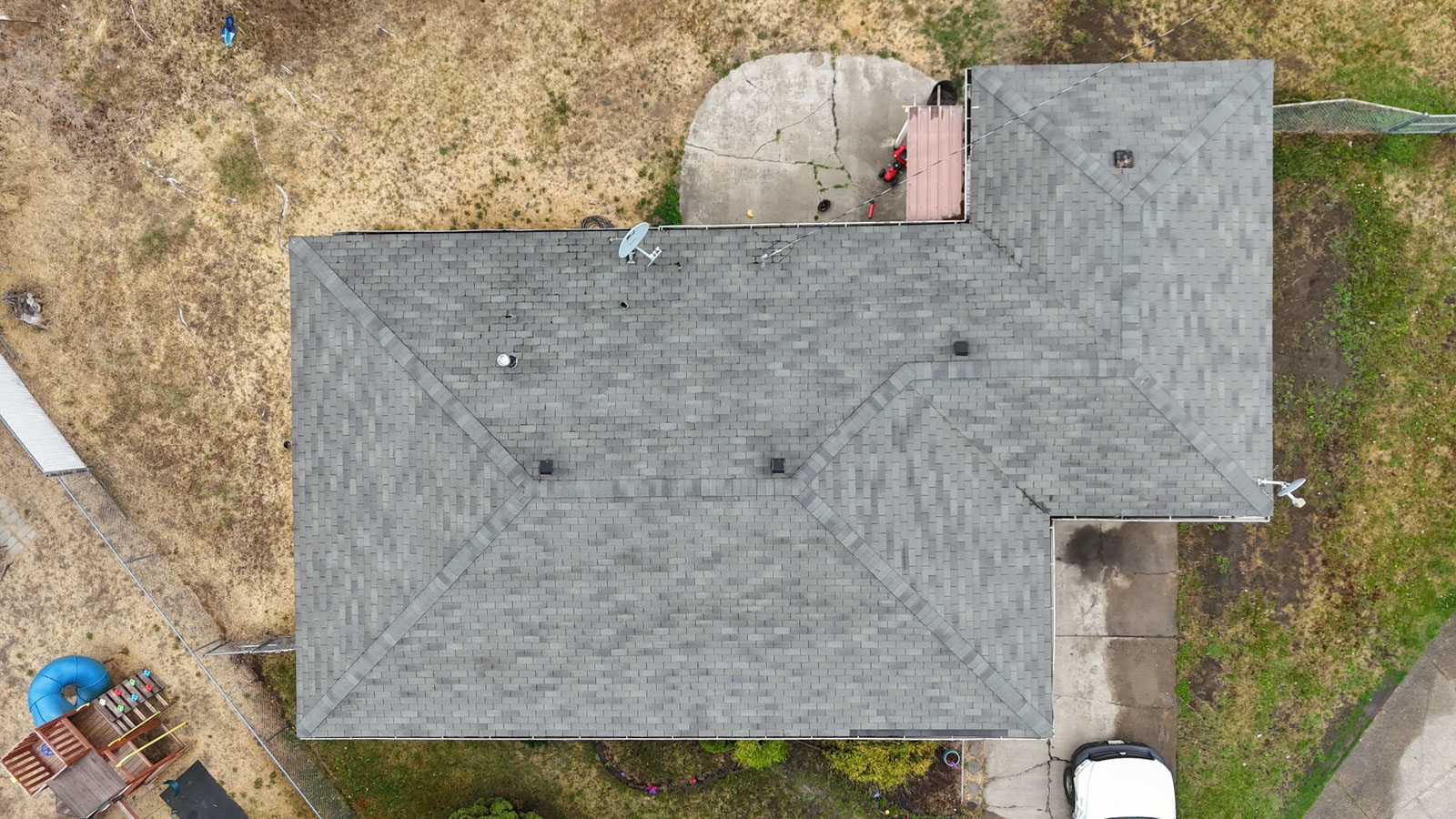 Lake City Roofing before & after images