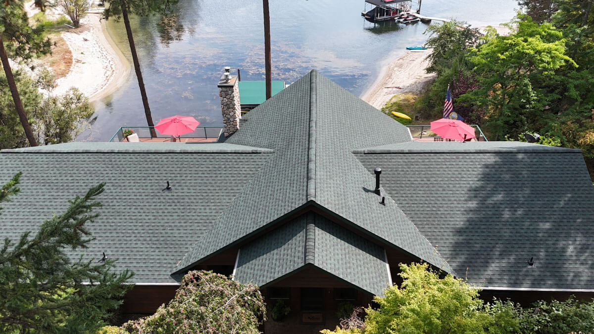Lake City Roofing before & after images