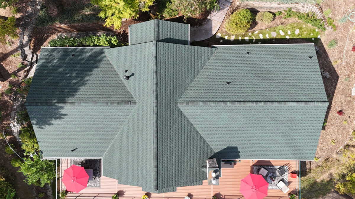 Lake City Roofing before & after images