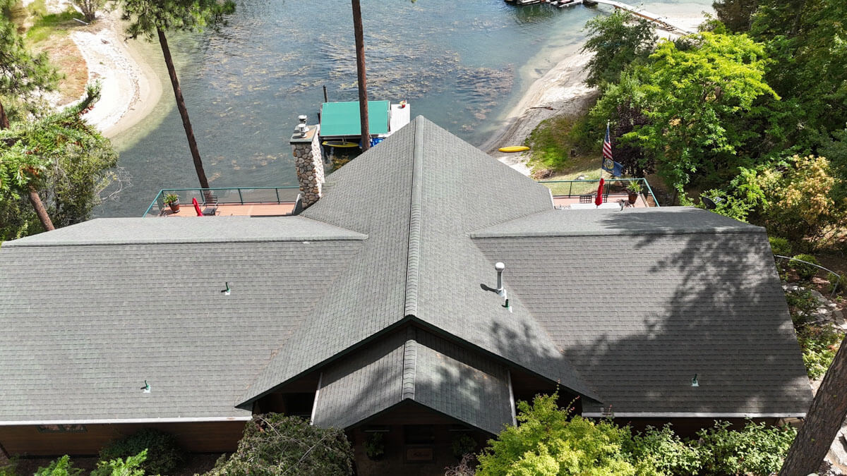 Lake City Roofing before & after images