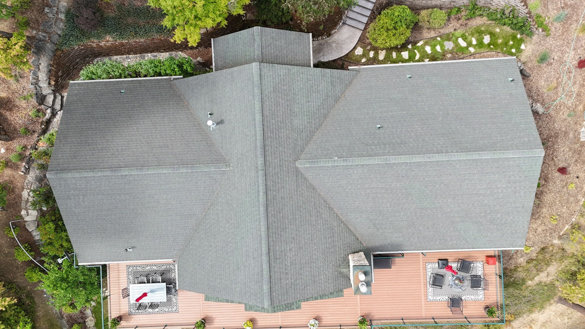 Lake City Roofing before & after images
