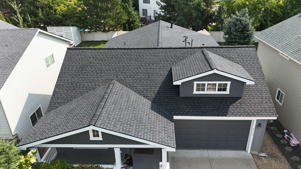 Lake City Roofing before & after images