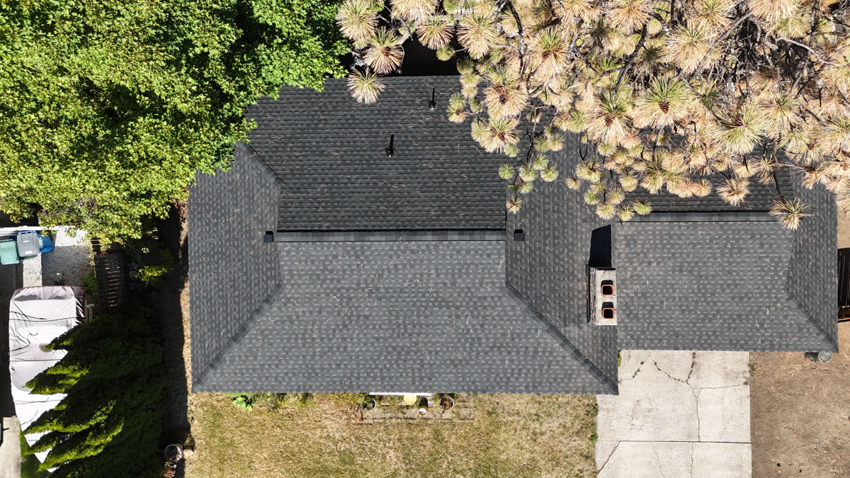 Lake City Roofing before & after images