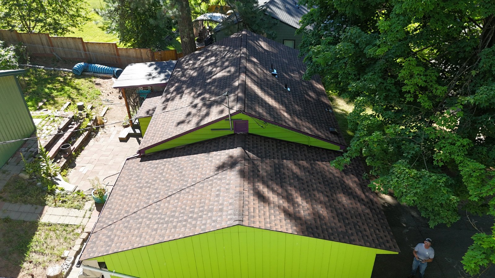 Lake City Roofing before & after images