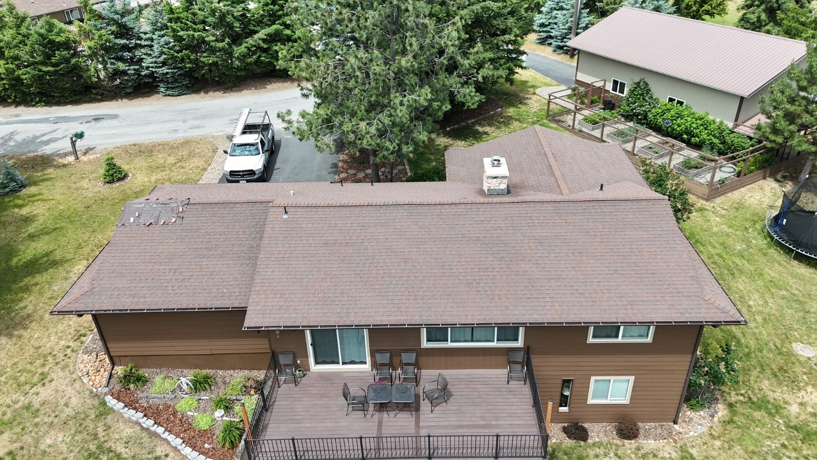 Lake City Roofing before & after images