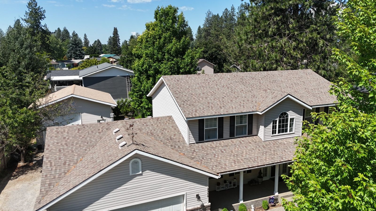 Lake City Roofing before & after images