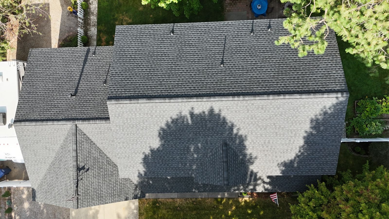 Lake City Roofing before & after images