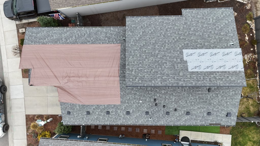 Lake City Roofing before & after images