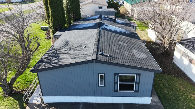Lake City Roofing before & after images
