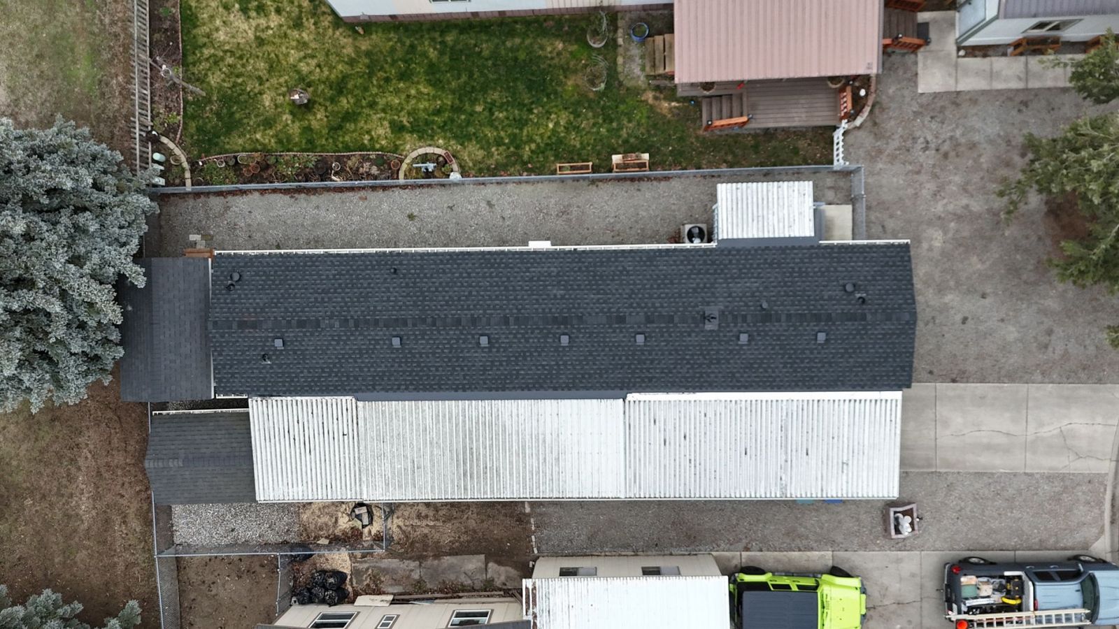 Lake City Roofing before & after images