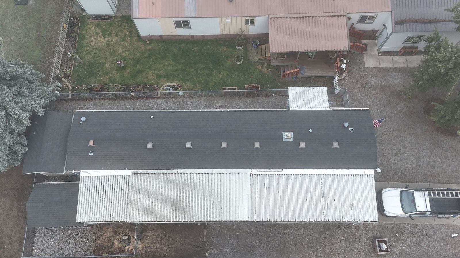 Lake City Roofing before & after images