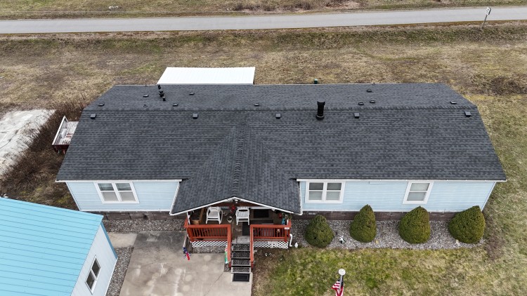 Lake City Roofing before & after images