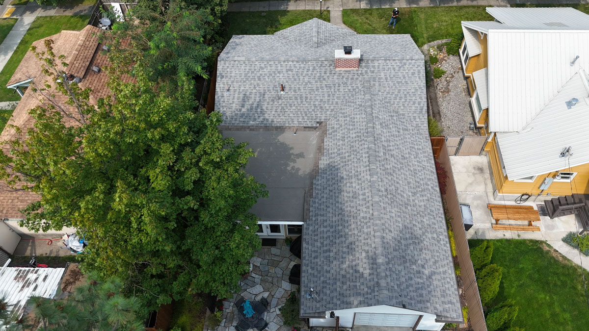 Lake City Roofing before & after images