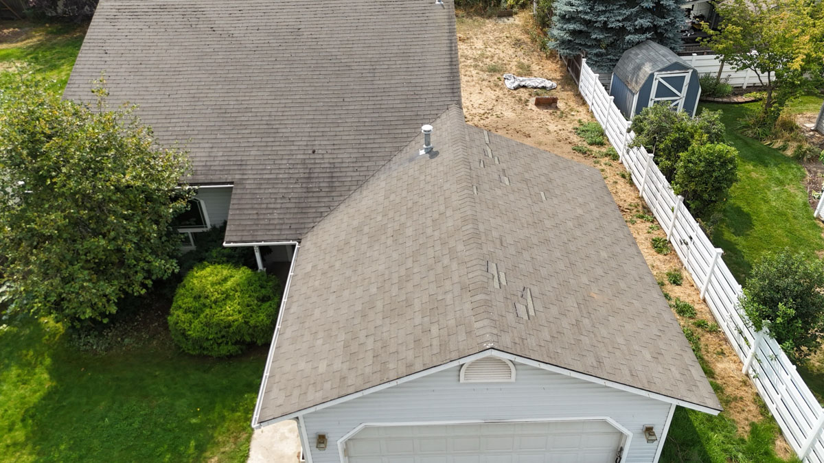 Lake City Roofing before & after images