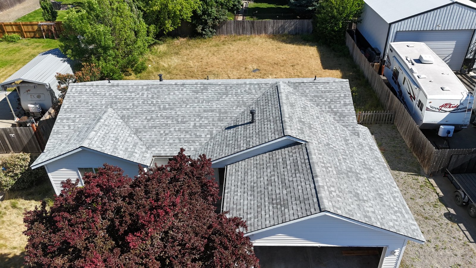 Lake City Roofing before & after images