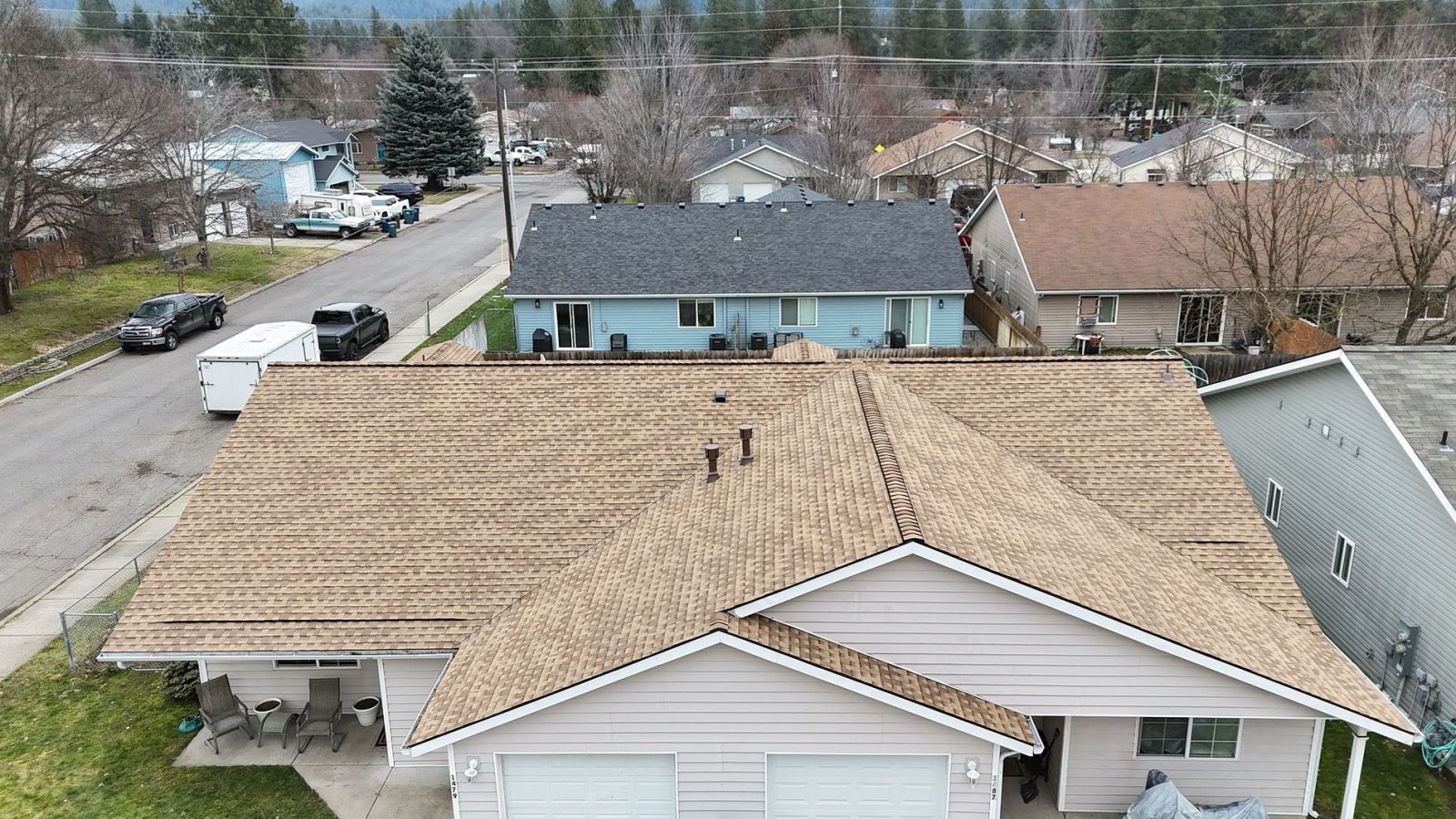 Lake City Roofing before & after images