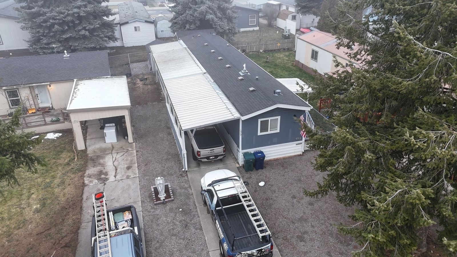 Lake City Roofing before & after images