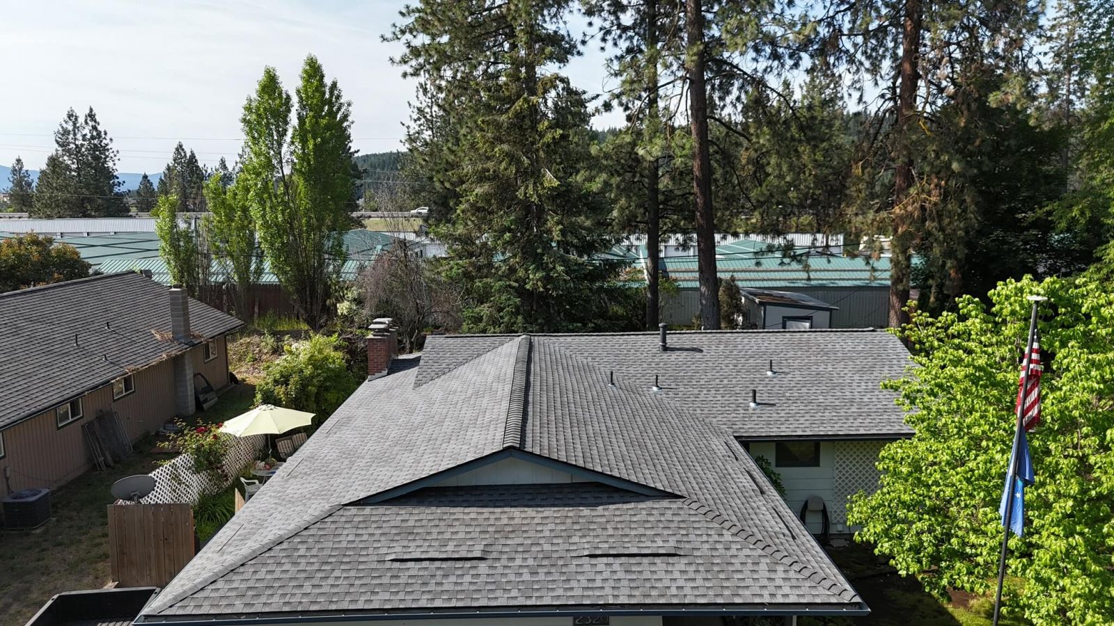 Lake City Roofing before & after images