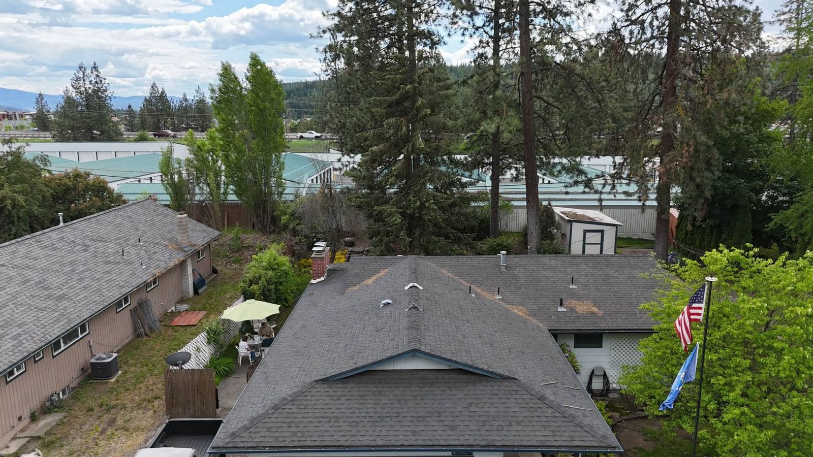 Lake City Roofing before & after images