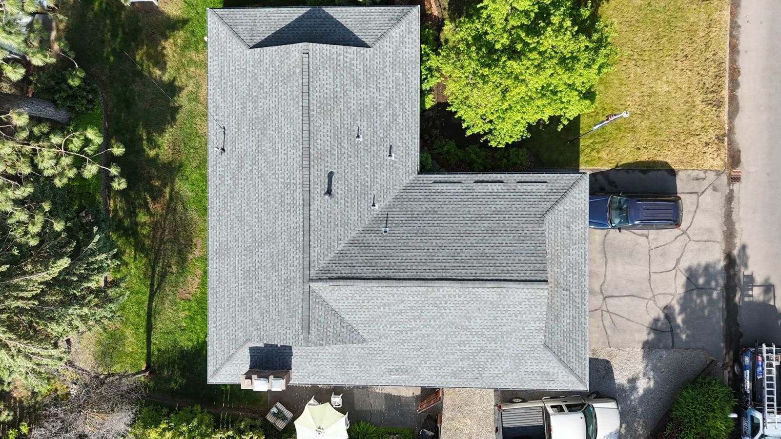Lake City Roofing before & after images