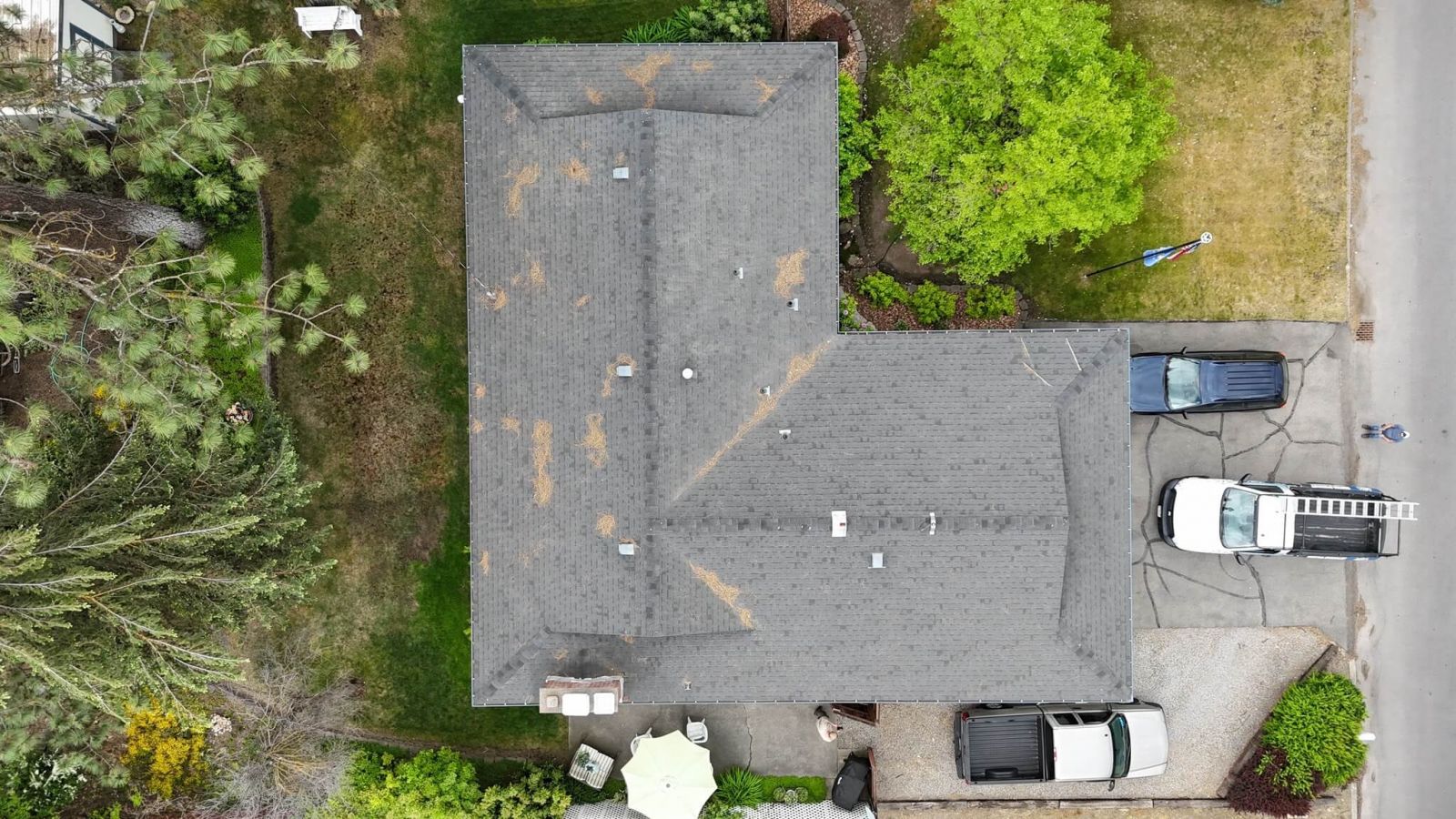 Lake City Roofing before & after images