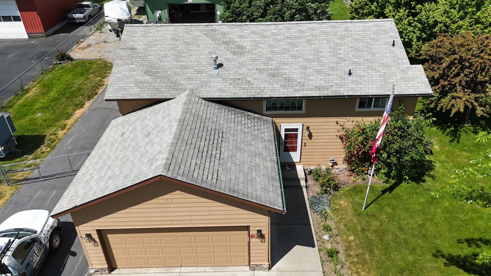 Lake City Roofing before & after images