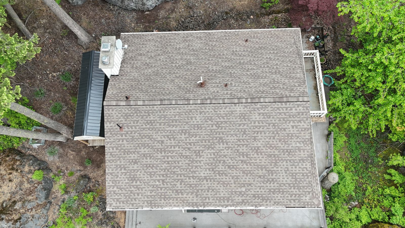 Lake City Roofing before & after images