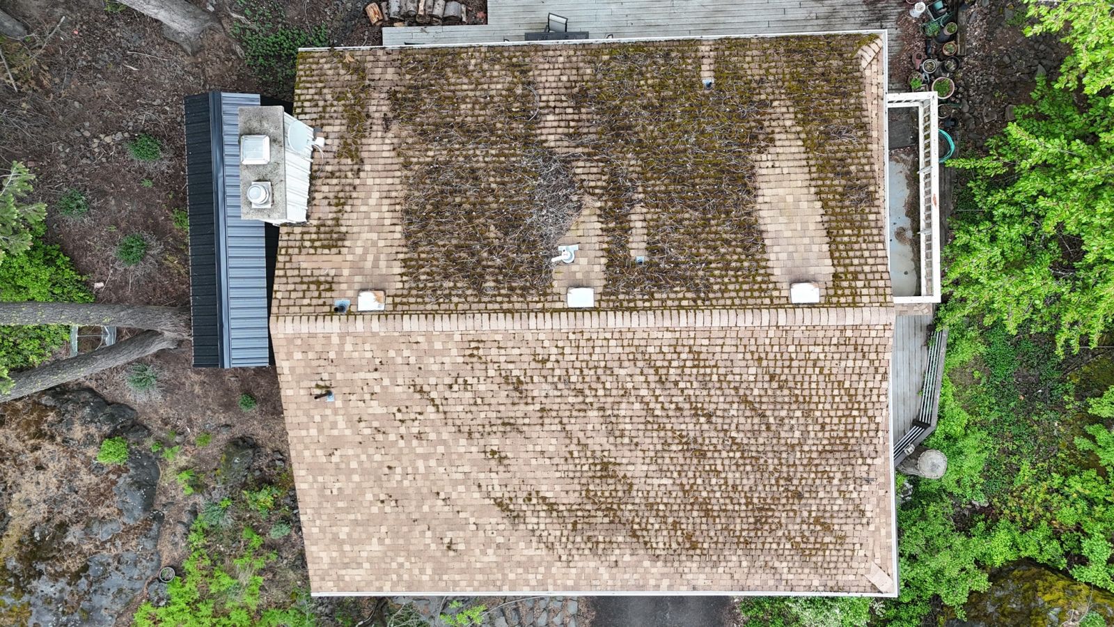 Lake City Roofing before & after images