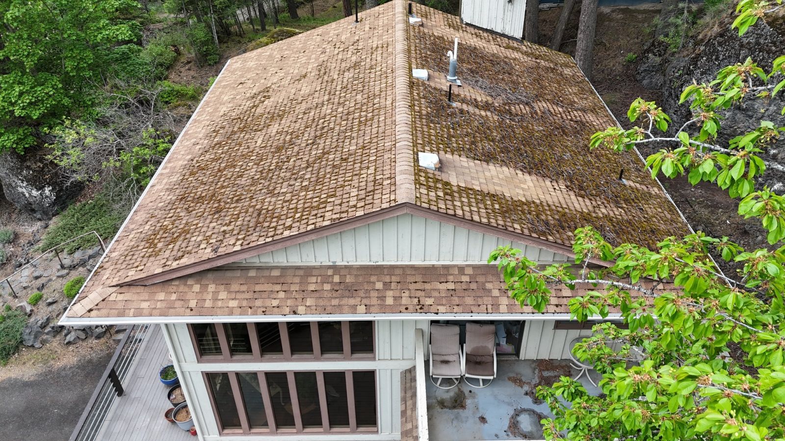 Lake City Roofing before & after images