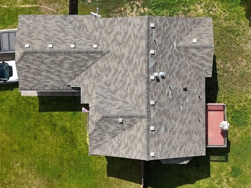 Lake City Roofing before & after images