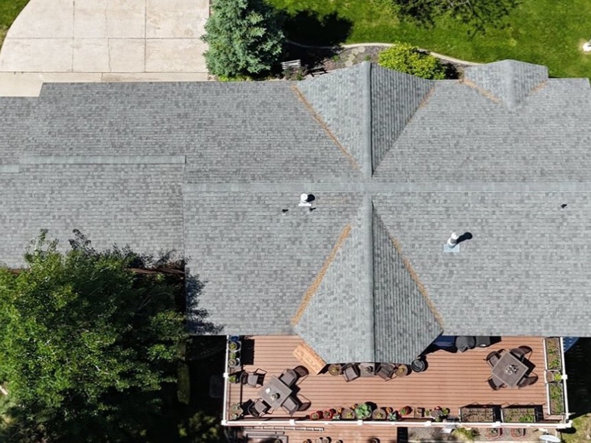 Lake City Roofing before & after images