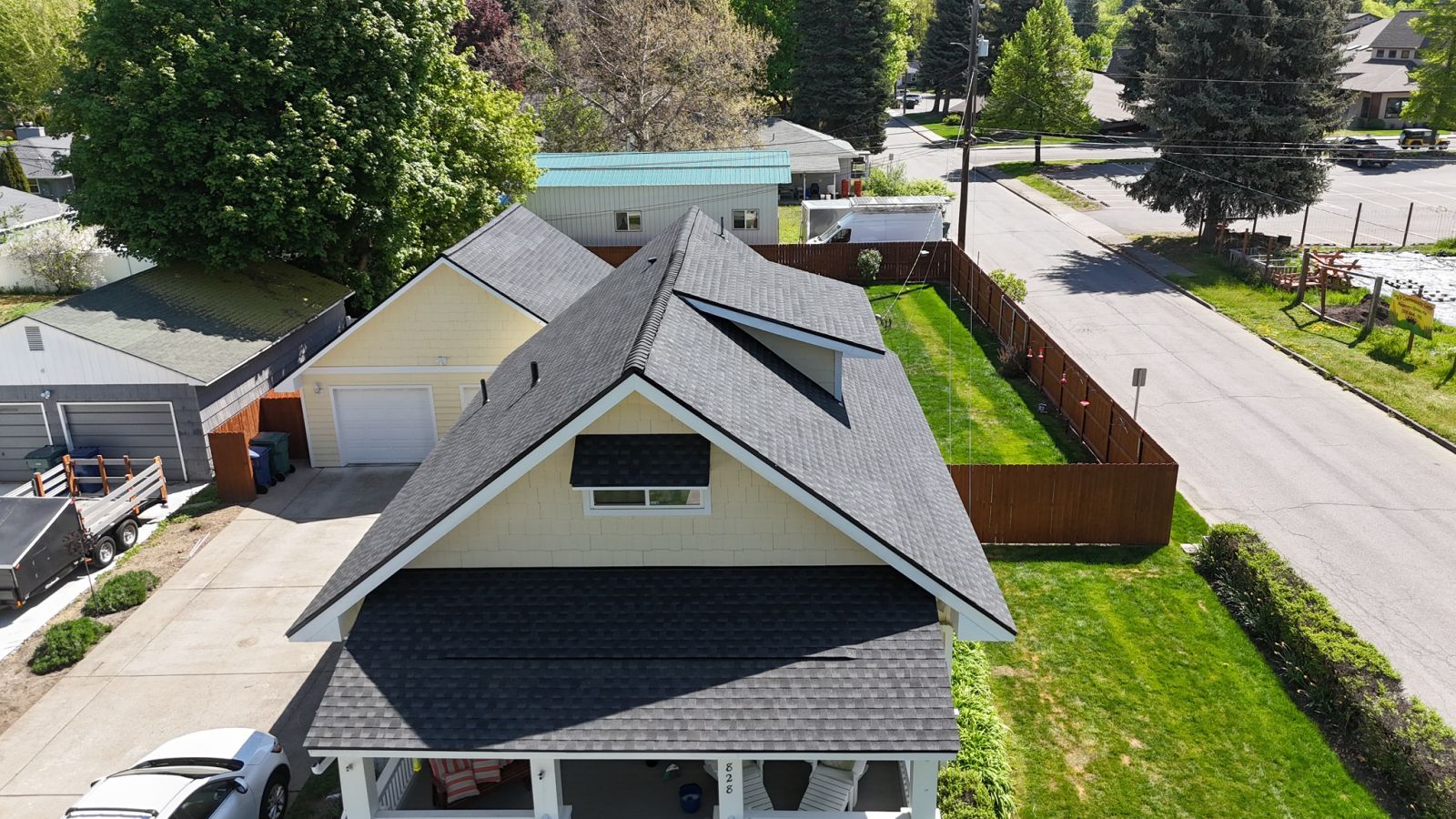 Lake City Roofing before & after images