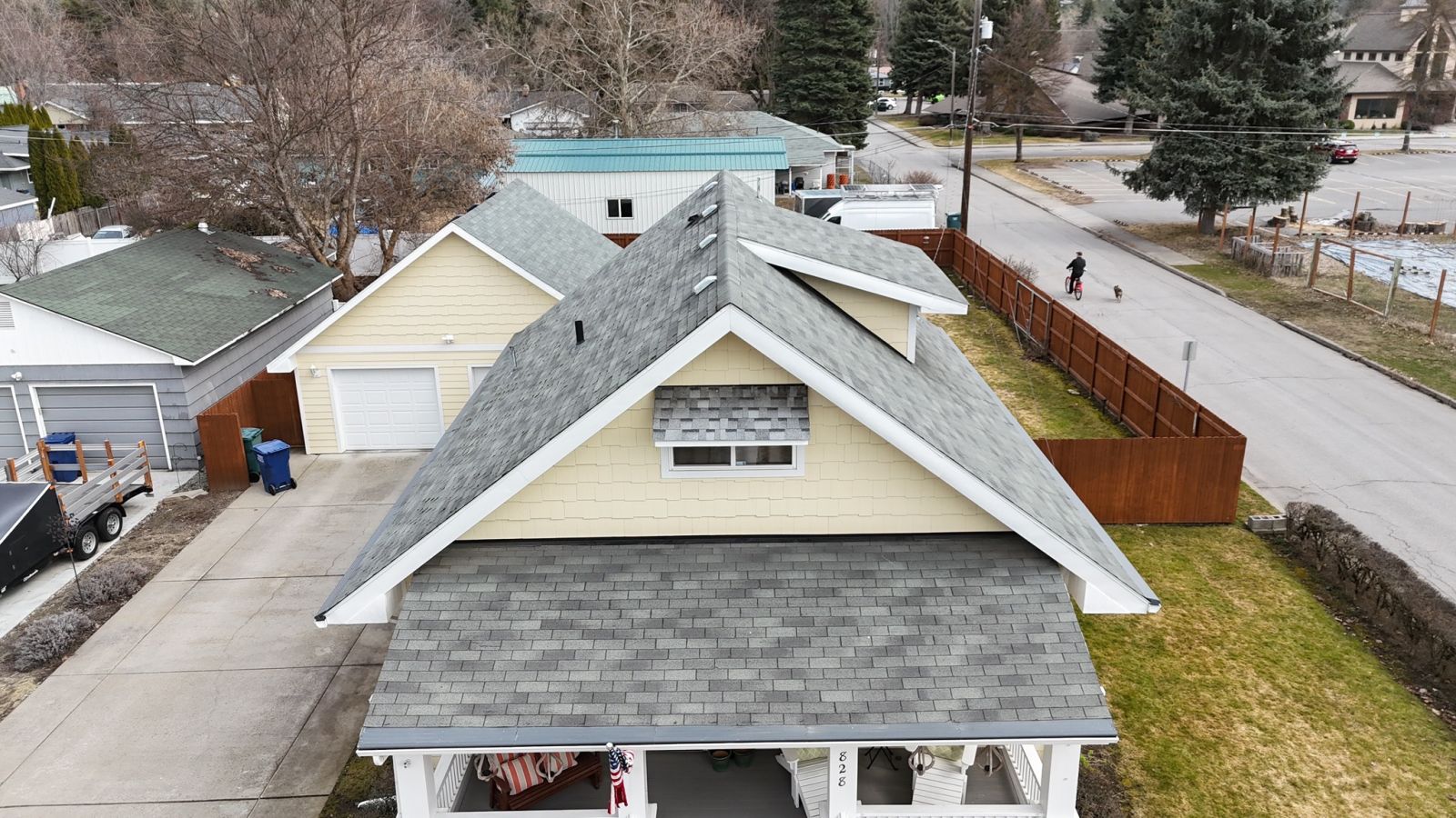Lake City Roofing before & after images