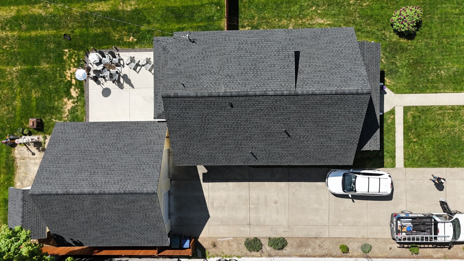 Lake City Roofing before & after images