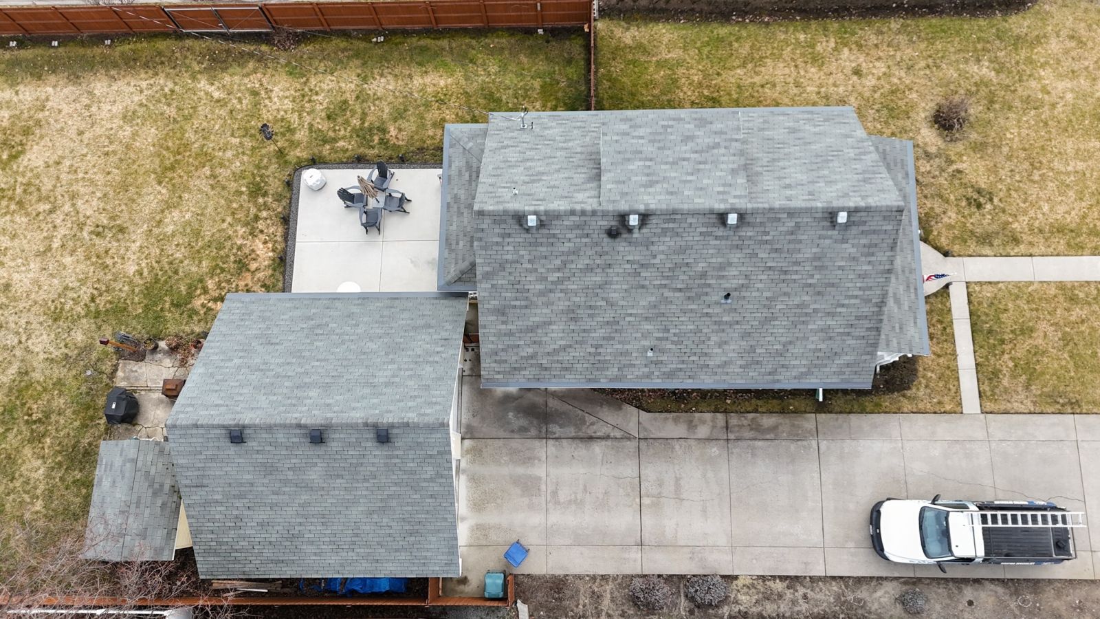 Lake City Roofing before & after images