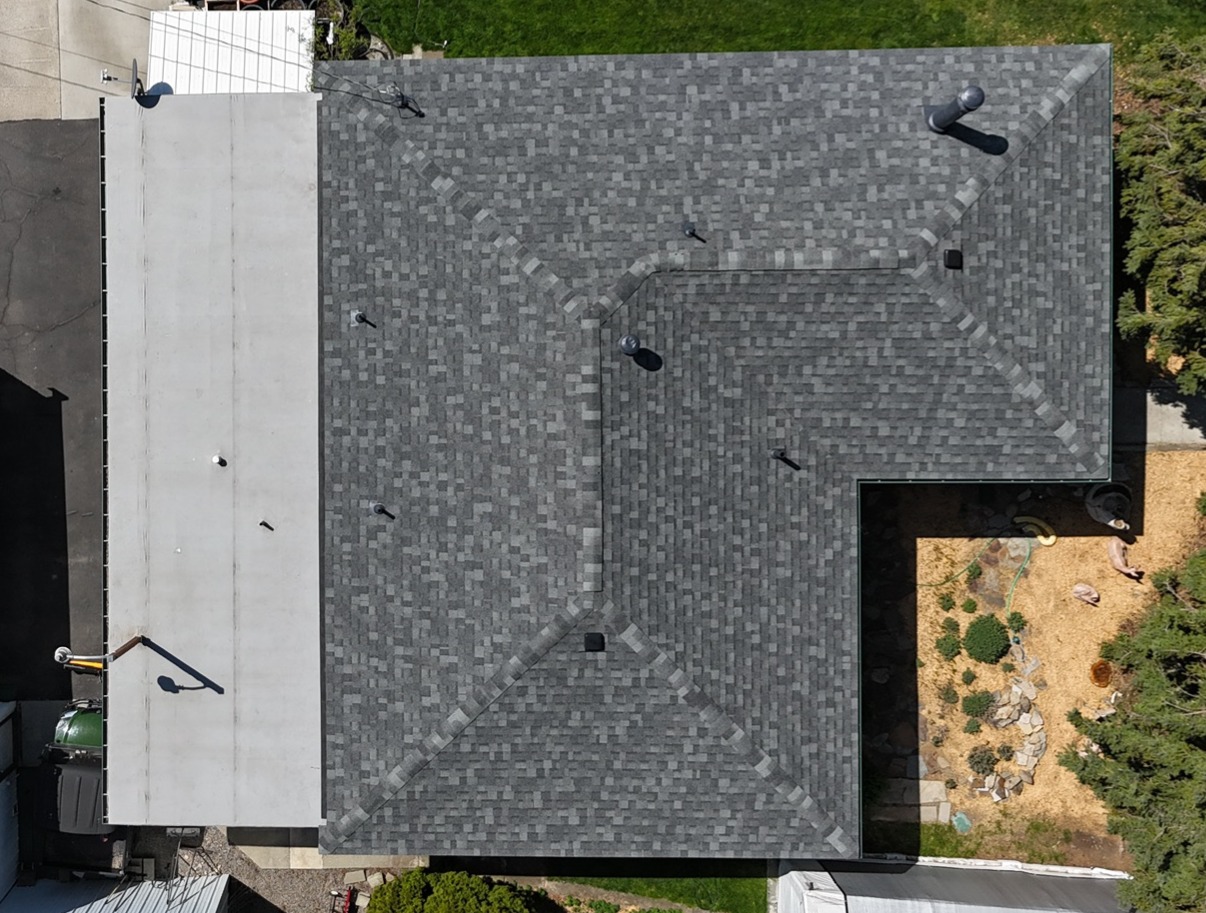 Lake City Roofing before & after images