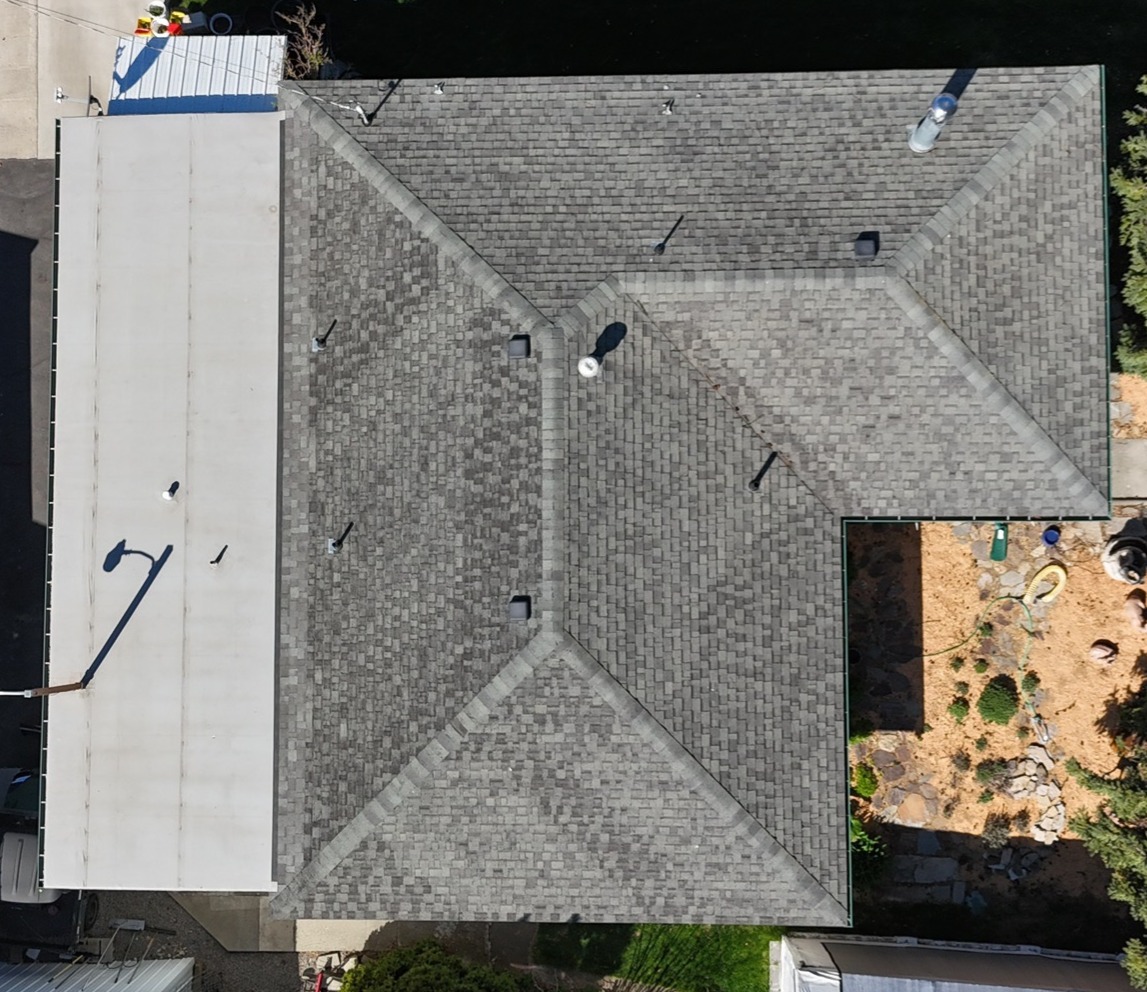 Lake City Roofing before & after images