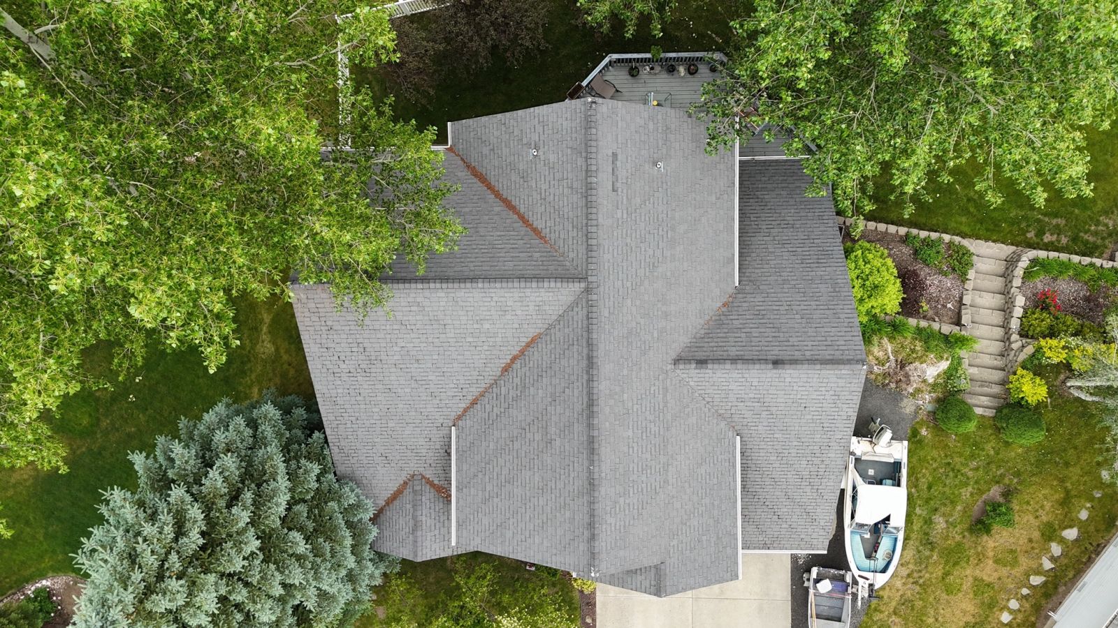 Lake City Roofing before & after images