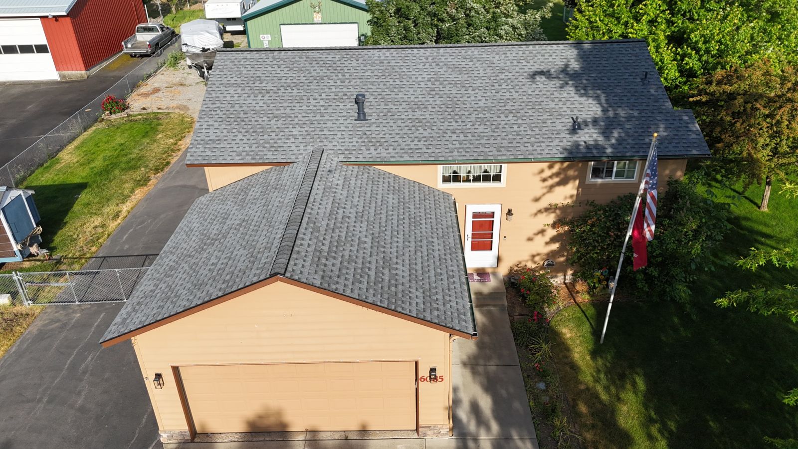 Lake City Roofing before & after images