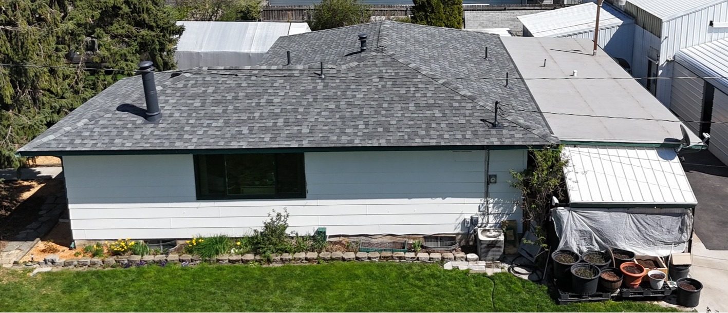 Lake City Roofing before & after images
