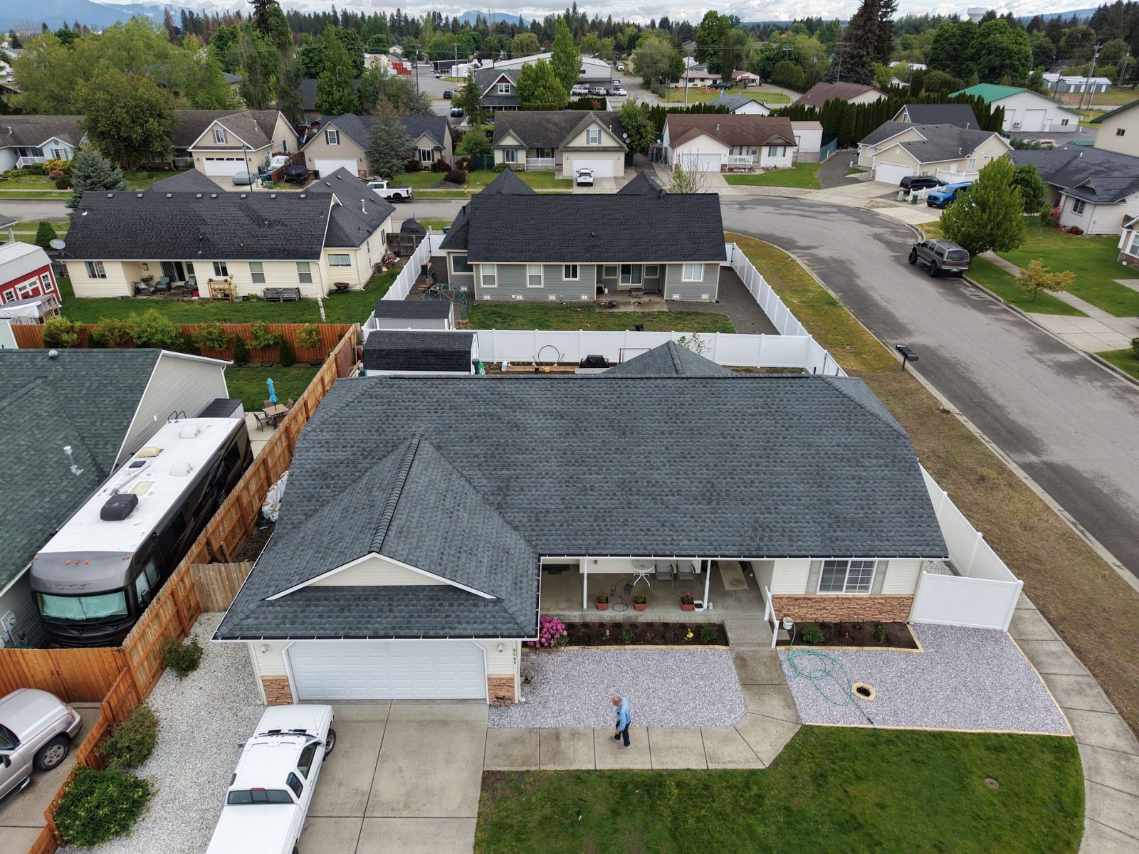 Lake City Roofing before & after images