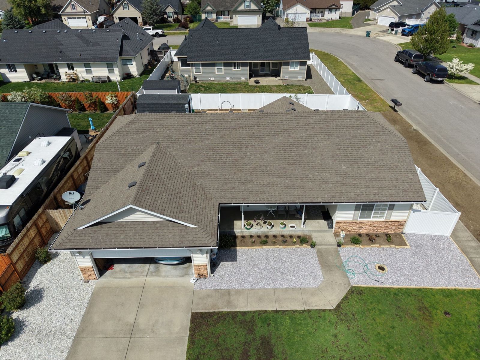 Lake City Roofing before & after images