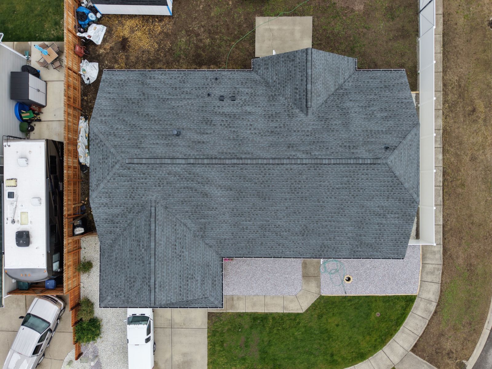 Lake City Roofing before & after images