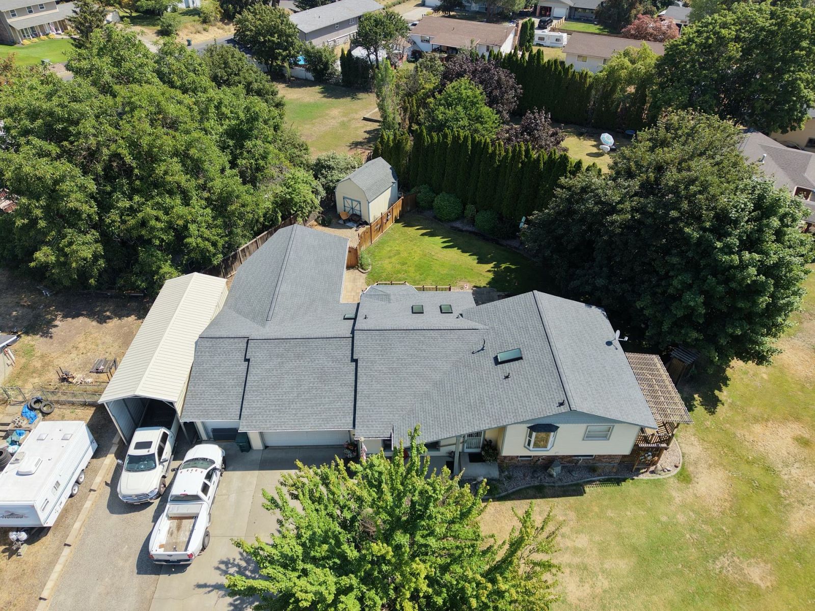 Lake City Roofing before & after images