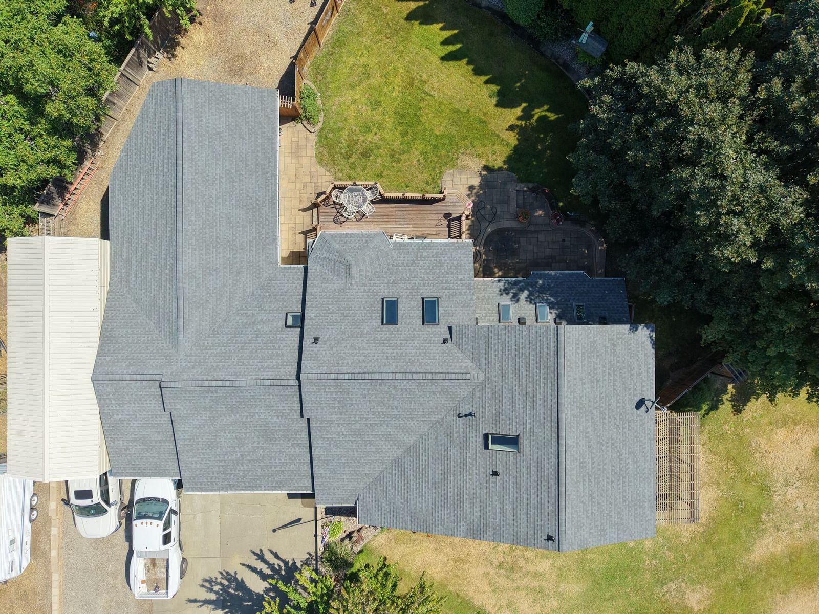Lake City Roofing before & after images