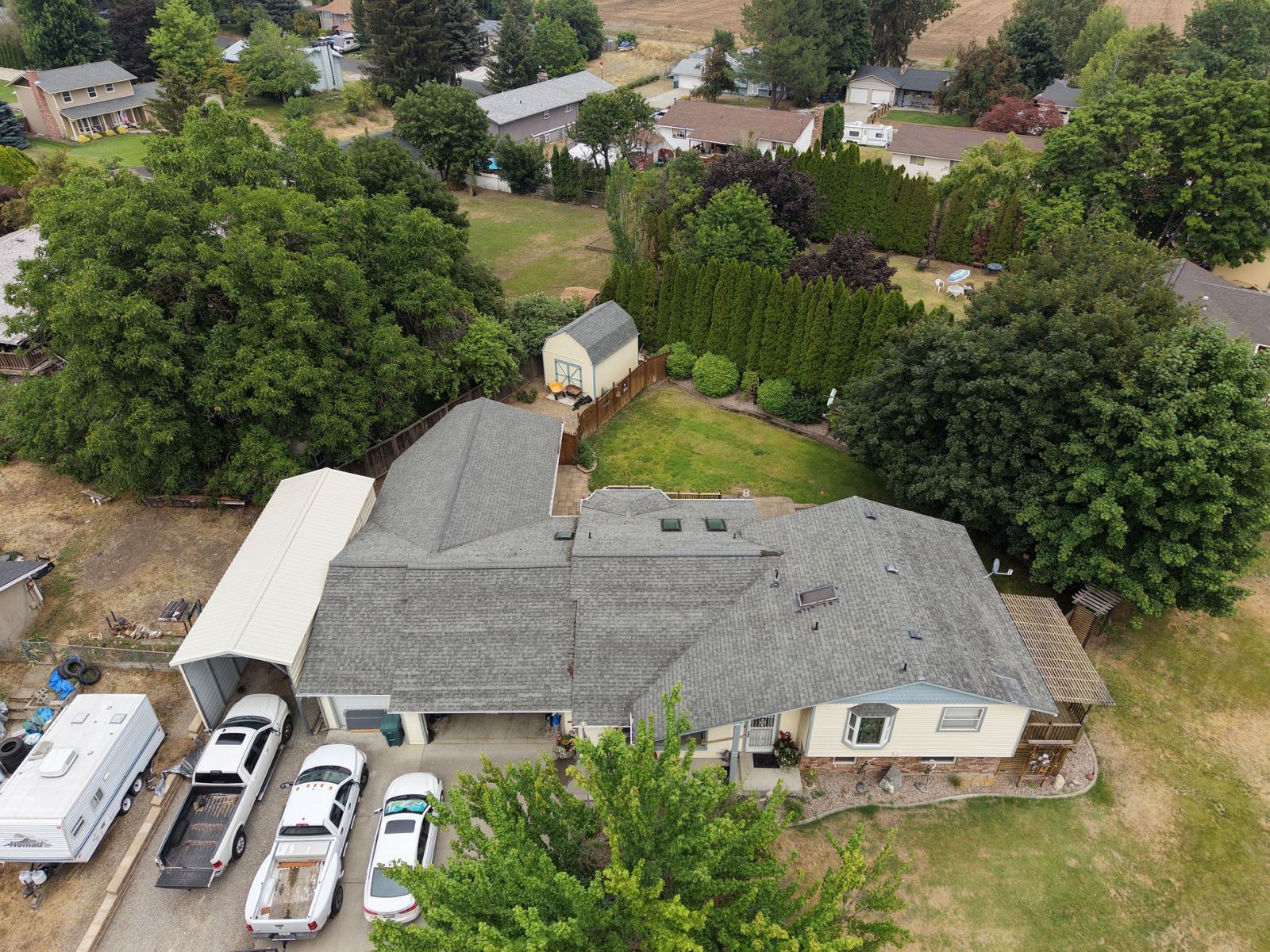Lake City Roofing before & after images